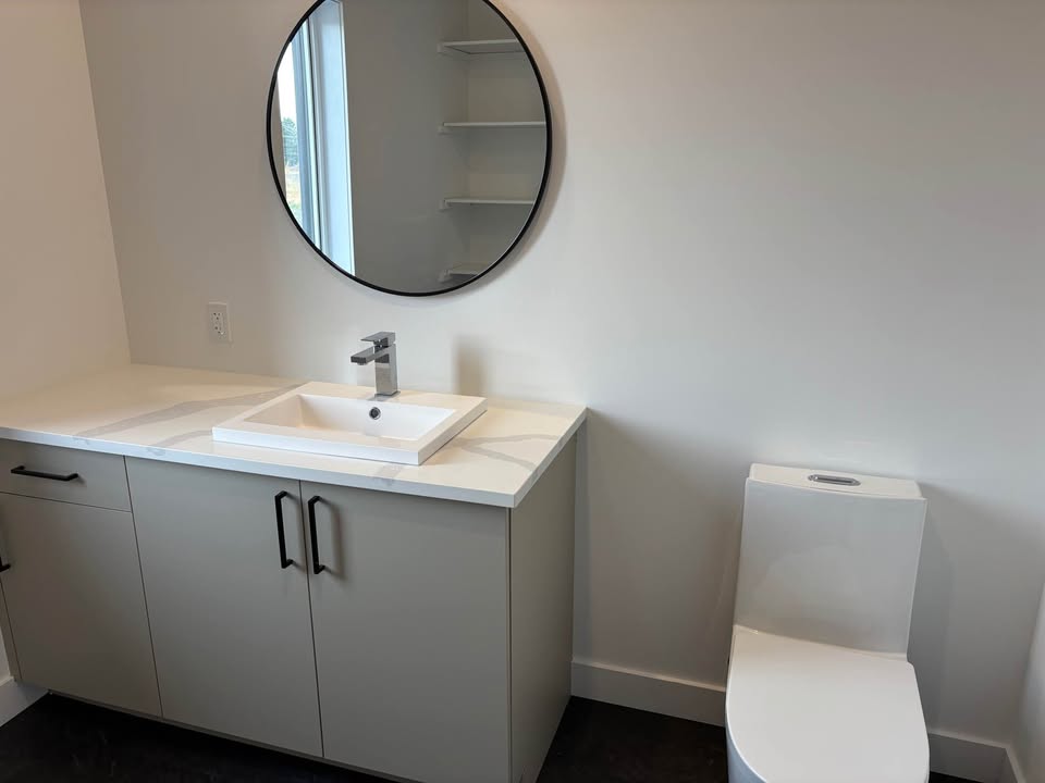 Salle de bain dans un appartement de l'immeuble L'Horizon.